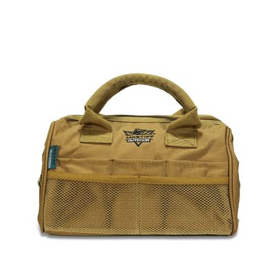 Mastiff Outdoor Multi-Tool Bag Wide Mouth Ammo Case Heavy Duty All Purpose Pack Khaki