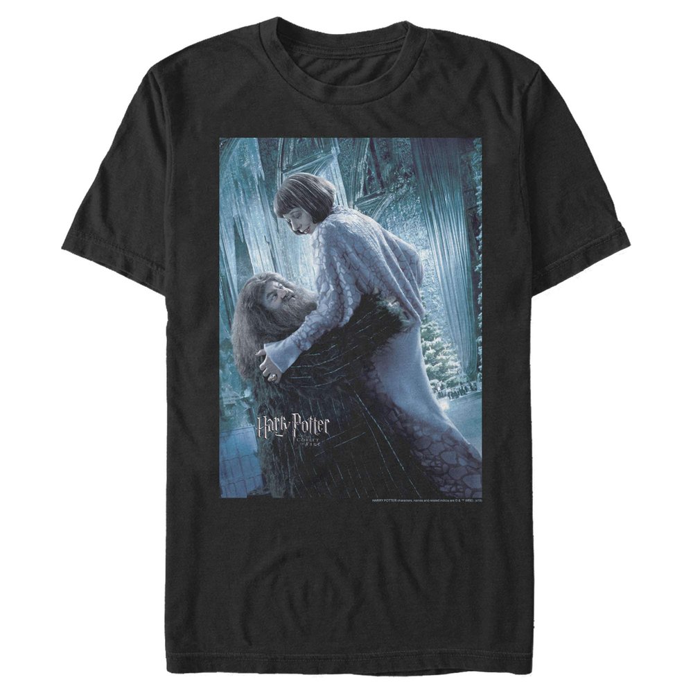 Warner Bros Hagrid & Madame Maxime Poster Premium Soft Hand Solid Tee Black