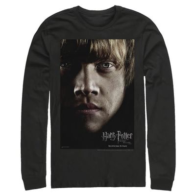 Harry Potter Men's Ron Poster T-Shirt, Black, 3X-Large