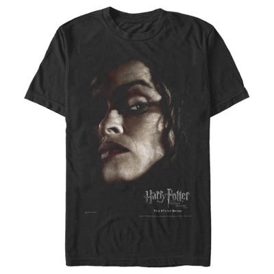 Harry Potter Men's Bellatrix Poster T-Shirt, Black, Medium