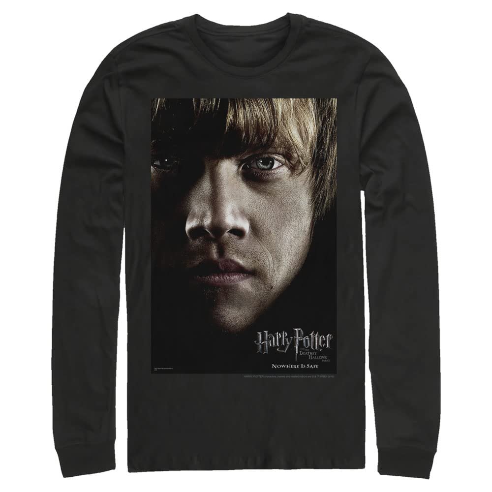 Harry Potter Men's Ron Poster T-Shirt, Black, X-Large