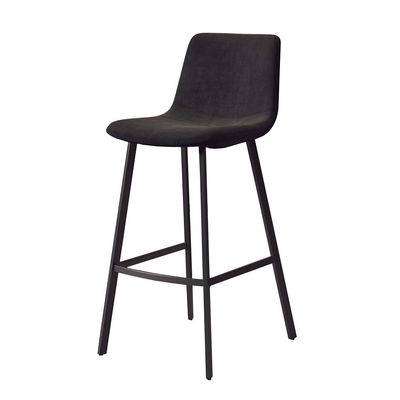 Bar Stools with High Back, Bar Chairs Modern Contemporary High Stool Velvet Upholstered Home Bar Restaurant Dining Room Furniture Max Load 200kg