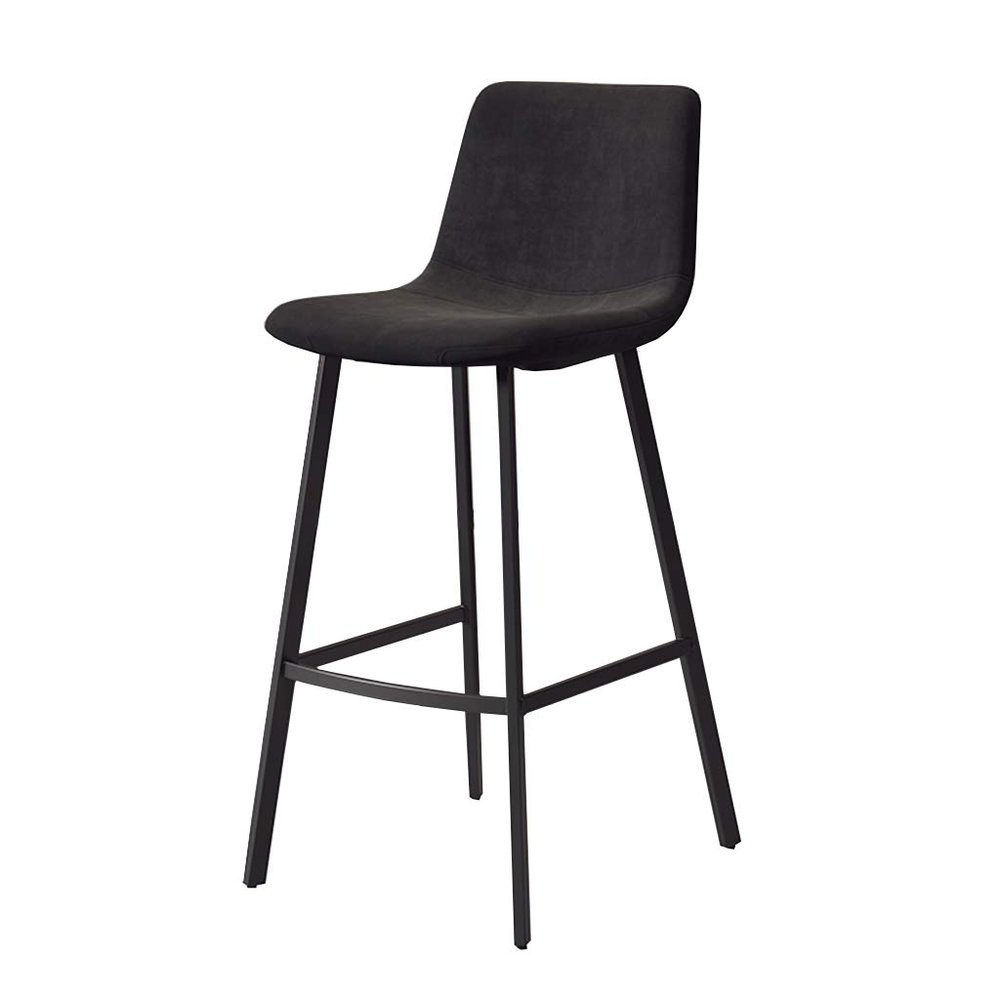 Bar Stools with High Back, Bar Chairs Modern Contemporary High Stool Velvet Upholstered Home Bar Restaurant Dining Room Furniture Max Load 200kg