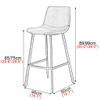 Bar Stools with High Back, Bar Chairs Modern Contemporary High Stool Velvet Upholstered Home Bar Restaurant Dining Room Furniture Max Load 200kg view 3