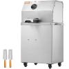 VEVOR Sugar Cane Juicer Machine, 800W Electric 3 Rollers 304 Stainless Steel Rollers 660lb/h Output Sugar Cane Juicer Press with Acrylic Transparent Door for Commercial Use view 1