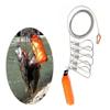 Fish Stringer with 5 Stainless Steel Locking Movable Buckle and Stainless Steel Ropes Fishing Lock Cable Accessory view 3