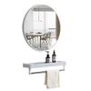Aluminum Alloy Frame Wall Mounted Mirror Makeup Mirror,with Storage Shelf Decorative Hanging Wall Bathroom Mirror view 1