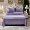 Comfort Bed Store Luxury Soft Silky Satin 3 Pc (1 Duvet Cover + 2 Pillow Cases) Elegant Duvet Cover Set Comes in King/Cal-King, Lavender view 2