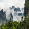 Posterazzi PDDAS07KSU2209LARGE Limestone Hills in Mist, Yangshuo, Guangxi, China Photo Print, 24 x 36, Multi view 1