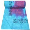 YUVANCRAFTS Indian Multi Tye Die Print Kantha Quilt Handmade Queen Pure Cotton Kantha Quilt Blanket Bedspread Throw view 2