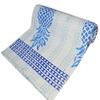 YUVANCRAFTS Indian Traditional Pineapple Print Cotton Kanhta Quilt Handblock Vintage Queen Kantha Throw Banket Bedspread view 2