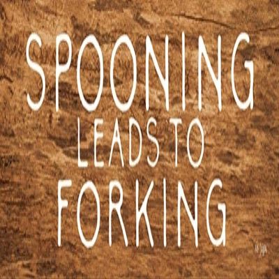 Posterazzi PDXJAXN109LARGE Spooning Leads to Forking Photo Print, 36 x 12, Multi