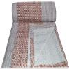 YUVANCRAFTS Indian Handblock Multi Print Queen Kantha Quilt 100% Cotton Kantha Throw Blanket Bedspread Gudari view 2