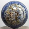 68mm Blue Lapis Lazuli w/Pyrite Sphere Natural Crystal Decor Ball Polished Mineral Stone - Afghanistan + Stand view 3