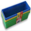 Teaching Tree Pencil Trays Colorful Plastic Storage Baskets Mini Bins - Set of 3 - Colors Vary view 2