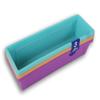 Teaching Tree Pencil Trays Colorful Plastic Storage Baskets Mini Bins - Set of 3 - Colors Vary view 3
