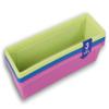 Teaching Tree Pencil Trays Colorful Plastic Storage Baskets Mini Bins - Set of 3 - Colors Vary view 4