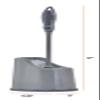 Superio Toilet Bowl Brush and Holder with Under Rim Cleaner for Bathroom, Toilet Brush and Caddy with Non Scratch Bristles and Under Rim Lip Brush, Grey (2 Pack) view 2