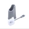 Superio Toilet Bowl Brush and Holder with Under Rim Cleaner for Bathroom, Toilet Brush and Caddy with Non Scratch Bristles and Under Rim Lip Brush, Grey (2 Pack) view 4