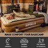 Pittman Outdoors - Tan 18" Luxury Double High Twin Air Mattress with Built in Pump - Premium Comfort Twin Size Blow up Mattress - 300lb Capacity - Ideal for Home Visits, Guests, Travel or Camping view 3