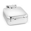 Eastern Tabletop 3997 Jazz Rock Collection 4 Quart Induction Chafer, Square, Full Hinged Cover, Hotel Grade view 1
