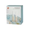 Balvi Salt & pepper set Chandelier Set of 2 pieces shaped candle holder Ceramic/wood 27 cm view 2