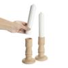 Balvi Salt & pepper set Chandelier Set of 2 pieces shaped candle holder Ceramic/wood 27 cm view 3