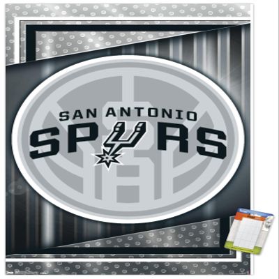 Trends International NBA San Antonio Spurs - Logo 17 Wall Poster, 22.4L x 14.7W, Premium Poster & Mount Bundle