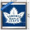 Trends International NHL Toronto Maple Leafs - Retro Logo 16 Wall Poster, 14.725" x 22.375", Barnwood Framed Version view 3