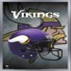 Trends International NFL Minnesota VIkings - Helmet 16 Wall Poster, 14.725" x 22.375", Silver Framed Version view 1