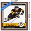 Trends International NHL Pittsburgh Penguins - Kris Letang 16 Wall Poster, 14.725" x 22.375", Mahogany Framed Version view 3