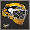 Trends International NHL Pittsburgh Penguins - Mask 16 Wall Poster, 22.375" x 34", Barnwood Framed Version view 1