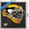 Trends International NHL Pittsburgh Penguins - Mask 16 Wall Poster, 22.375" x 34", Barnwood Framed Version view 3