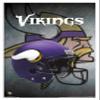 Trends International NFL Minnesota VIkings - Helmet 16 Wall Poster, 14.725" x 22.375", White Framed Version view 1