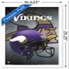 Trends International NFL Minnesota VIkings - Helmet 16 Wall Poster, 14.725" x 22.375", White Framed Version view 3