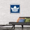 Trends International NHL Toronto Maple Leafs - Retro Logo 16 Wall Poster, 14.725" x 22.375", Silver Framed Version view 2