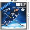 Trends International NHL Toronto Maple Leafs - Morgan Rielly 16 Wall Poster, 22.375" x 34", Barnwood Framed Version view 3