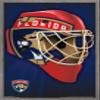 Trends International NHL Florida Panthers Mask 16 Wall Poster, 14.725" x 22.375", Barnwood Framed Version view 1