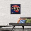 Trends International NHL Florida Panthers Mask 16 Wall Poster, 14.725" x 22.375", Barnwood Framed Version view 2