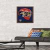 Trends International NHL Florida Panthers Mask 16 Wall Poster, 14.725" x 22.375", Mahogany Framed Version view 2