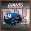 Trends International NFL New York Giants - Helmet 16 Wall Poster, 14.725" x 22.375", Mahogany Framed Version view 1