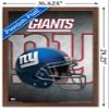Trends International NFL New York Giants - Helmet 16 Wall Poster, 14.725" x 22.375", Mahogany Framed Version view 3