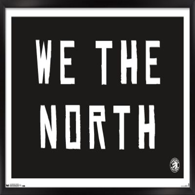 Trends International NBA Toronto Raptors - We The North 16 Wall Poster, 14.725" x 22.375", Black Framed Version