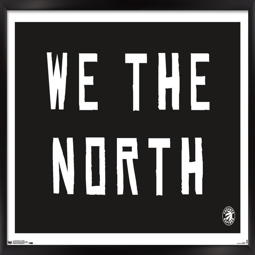Trends International NBA Toronto Raptors - We The North 16 Wall Poster, 14.725" x 22.375", Black Framed Version