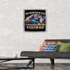 Trends International NFL Minnesota VIkings - End Zone 17 Wall Poster, 14.725" x 22.375", Silver Framed Version view 2