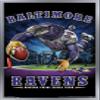Trends International NFL Baltimore Ravens - End Zone 17 Wall Poster, 14.725" x 22.375", Silver Framed Version view 1