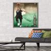 Trends International NBA Milwaukee Bucks - Giannis Antetokounmpo 17 Wall Poster, 22.375" x 34", Barnwood Framed Version view 2