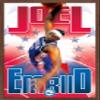 Trends International NBA Philadelphia 76ers - Joel Embiid Wall Poster, 14.725" x 22.375", Mahogany Framed Version view 1
