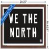 Trends International NBA Toronto Raptors - We The North 16 Wall Poster, 14.725" x 22.375", Mahogany Framed Version view 3