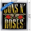 Guns N' Roses - Stacked Logo Wall Poster, 22.4L" x 14.7W", Silver Framed Version view 3